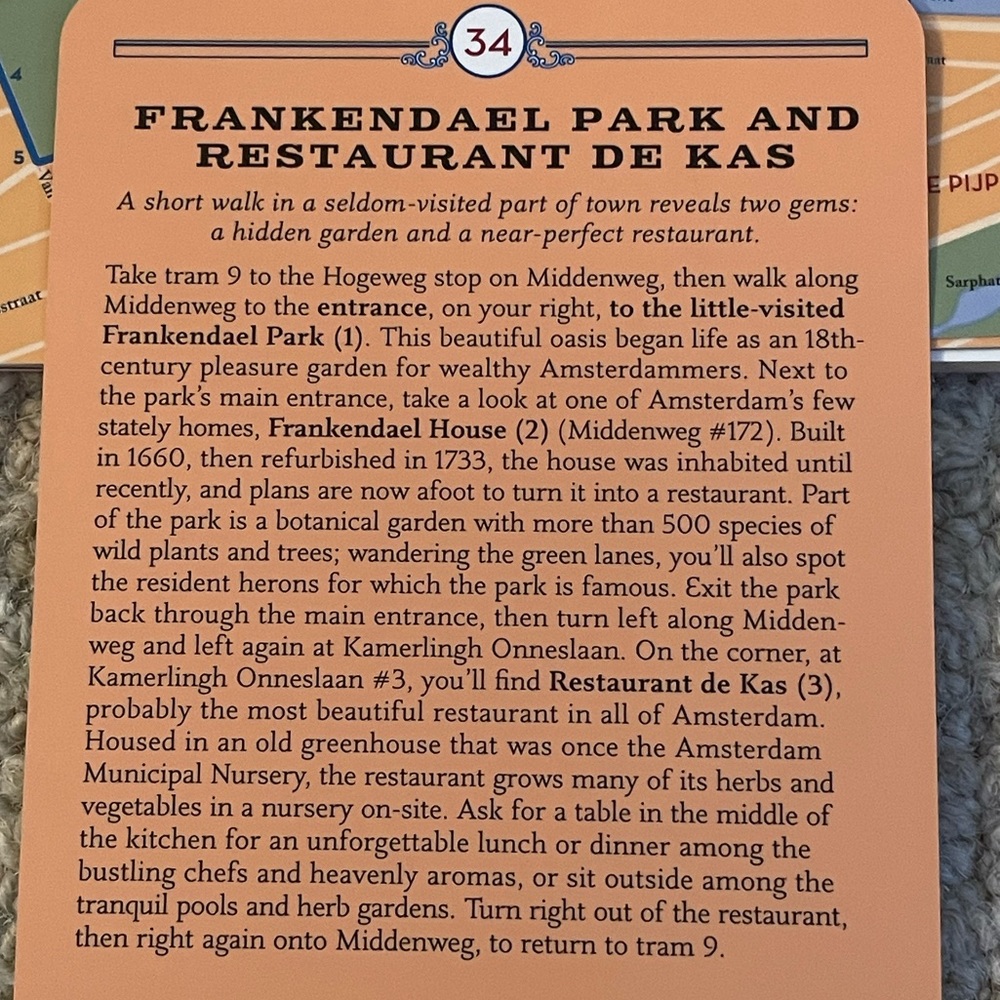 City Walks: AMSTERDAM ~ 50 Adventures on Foot ~ Custom Deck - Picture 13 of 16